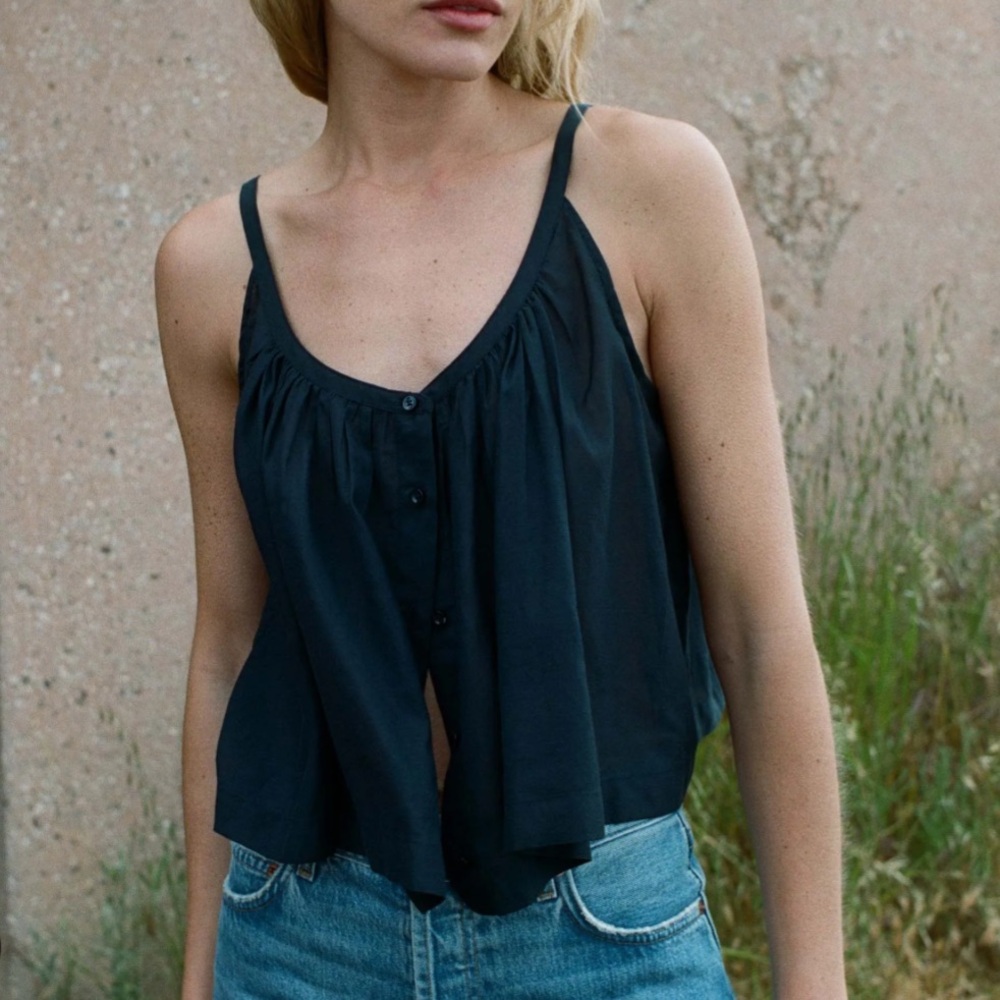 DOEN NALINA TOP IN NAVY / SIZE M